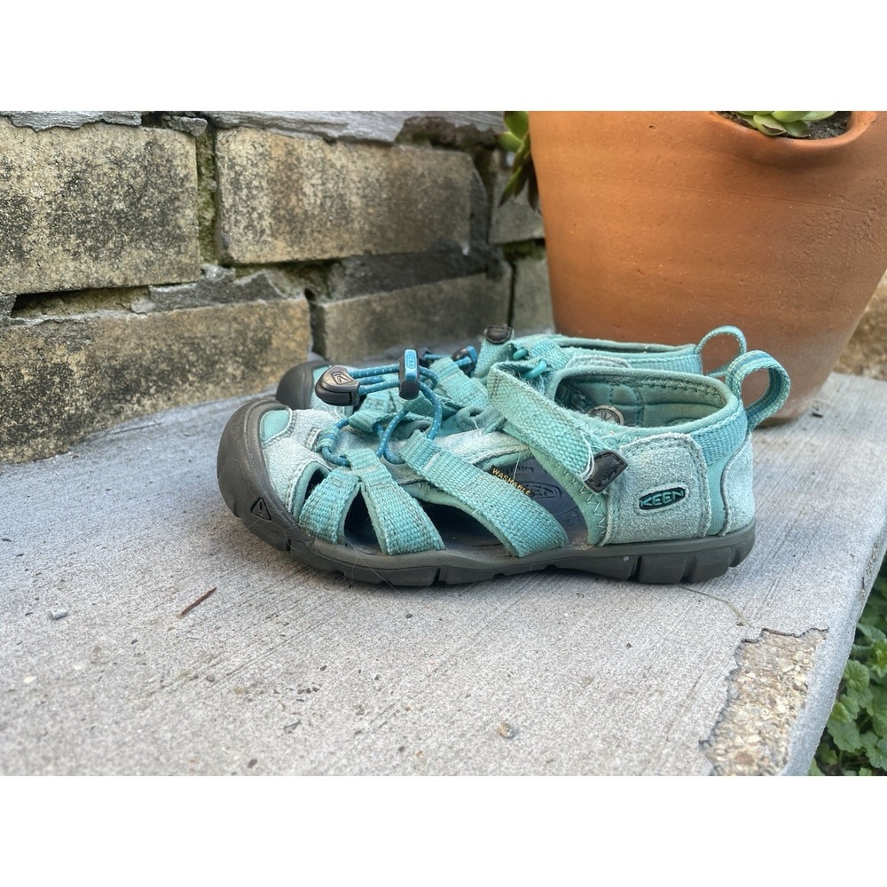 Keen Newport H2 Girls Size 12 Youth Teal Sandals Waterproof Hiking Water Shoes - Picture 2 of 6